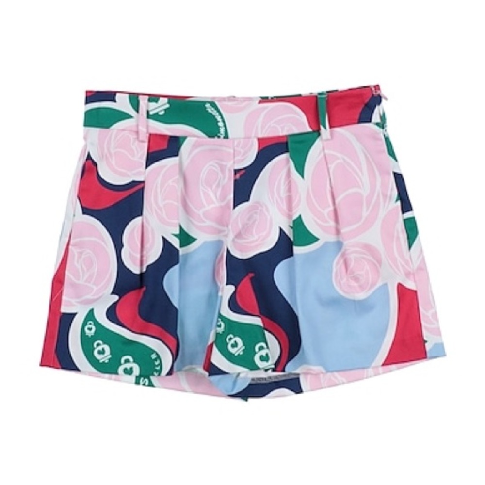 Simonetta x Chantecler Multicolor Pleated Girls Shorts Size 12